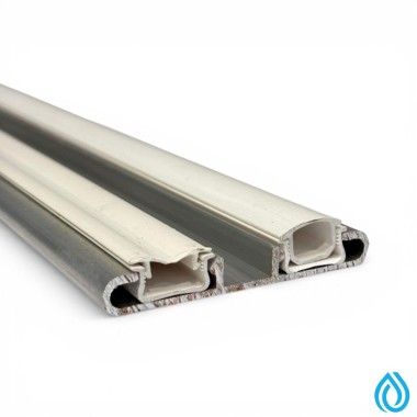 PROFILO FERMATELO DOPPIO IN ALLUMINIO