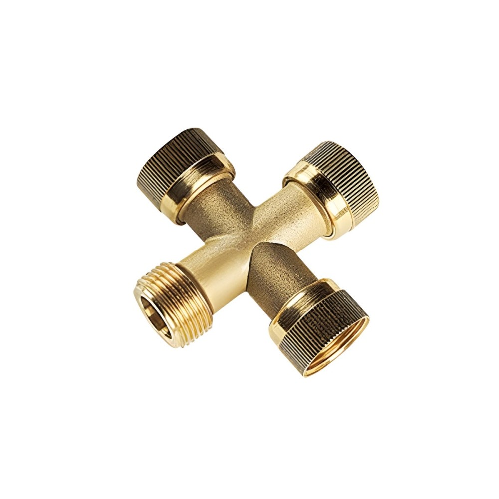 COLLETTORE A CROCE ø 1 IN OTTONE