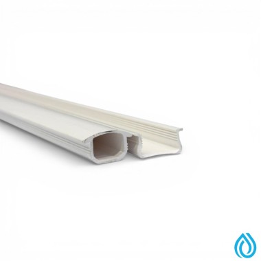 PROFILO IN PVC BOMBATO FN21 PER ALLUMINIO