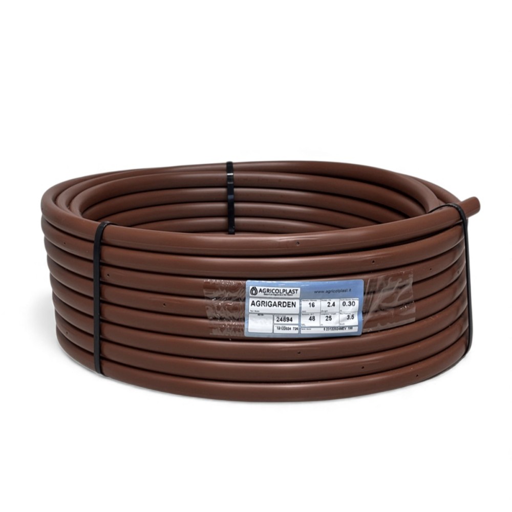 TUBO GOCCIOLANTE AGRIGARDEN AUTOCOMPENSANTE ø 16