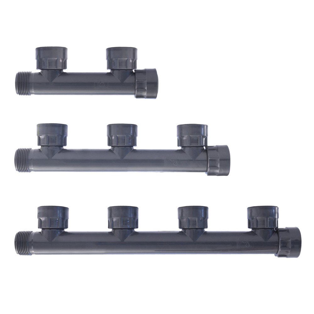 COLLETTORE A TI PVC GRIGIO