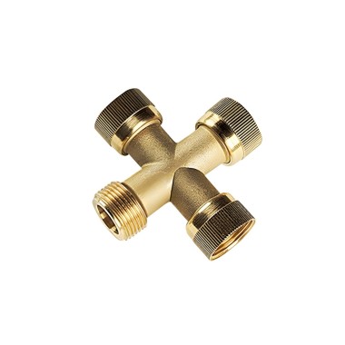 COLLETTORE A CROCE ø 1 IN OTTONE