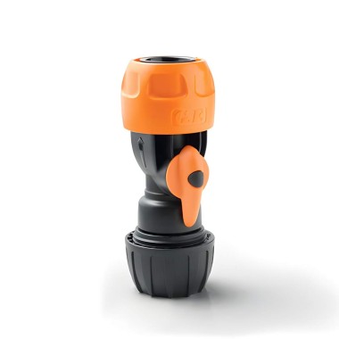 RACCORDO PORTAGOMMA CON RUBINETTO 3/4"