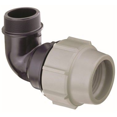 CURVA A 90° FILETTATA MASCHIO