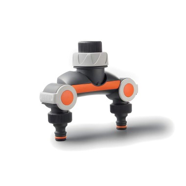 PRESA A RUBINETTO 3/4" DOPPIA USCITA CON INNESTO RAPIDO