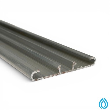 PROFILO FERMATELO DOPPIO IN ALLUMINIO