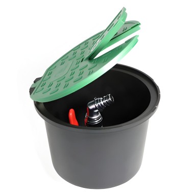 POZZETTO ROTONDO CON DOPPIA APERTURA VALVOLA SFERA