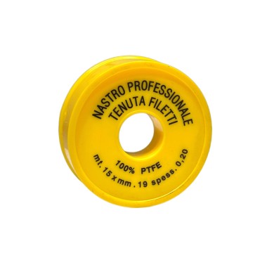 TEFLON BIANCO PROFESSIONALE 19mm X 15m