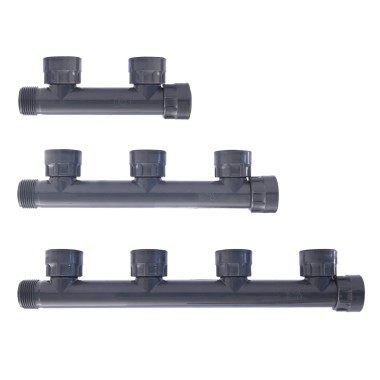 COLLETTORE A TI PVC GRIGIO