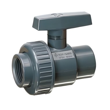 VALVOLA A SFERA IN PVC NERO F/F